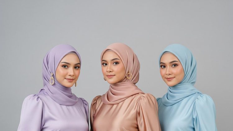 7 Model Dress Puff Sleeve Muslimah Formal 2025 untuk Tampil Elegan dan Anggun