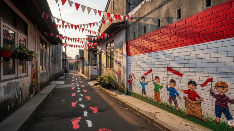 6 Ide Cat untuk Gang Rumah 17 Agustus, Merayakan Kemerdekaan di Setiap Sudut