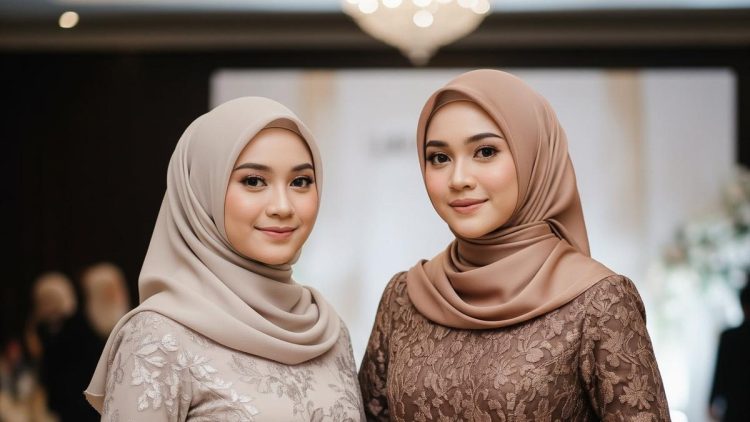 10 Gaun Panjang Brokat Modern Hijab Simple 2025, Elegan untuk Acara Resmi dan Pengajian