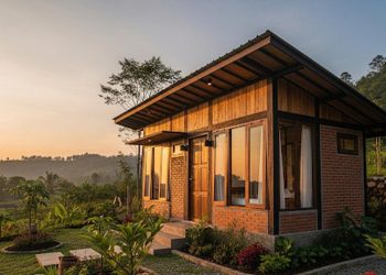Inspirasi 10 Desain Rumah Kayu dan Bata Sederhana, Menggabungkan Estetika dan Keberlanjutan