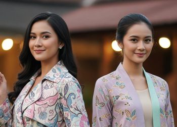 10 Model Outer Panjang Terbaru Batik Warna Pastel Tampil Anggun dan Nyaman