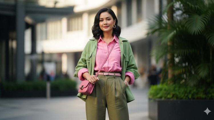 6 Trik Gaya Memadukan Outfit Pink dan Hijau untuk Tampil Lebih Segar
