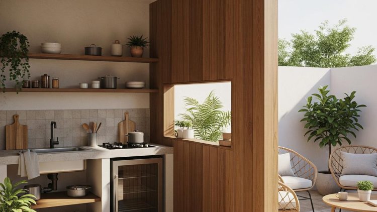 7 Inspirasi Desain Dapur Kecil Outdoor yang Fungsional dan Estetik untuk Rumah Modern