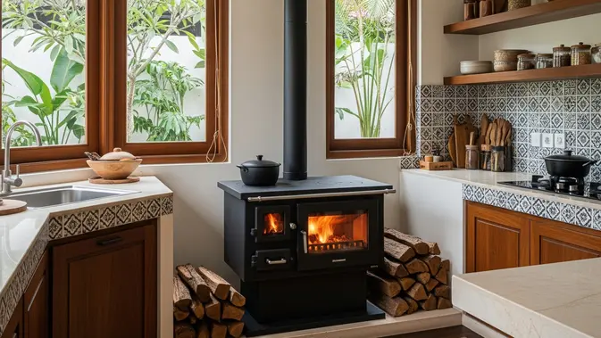 9 Model Dapur Kayu Bakar, Perpaduan Gaya Tradisional dan Modern