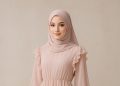 8 Model Gamis Ceruti Flow Ruffle Pastel, Tampil Elegan dan Feminin Tahun 2025