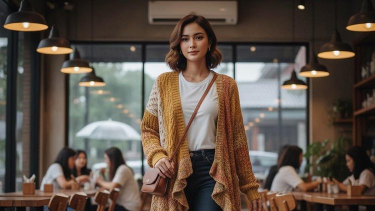 7 Rekomendasi Outer Asimetris Wanita Modern Tren 2025 Tampil Stylish dan Dinamis