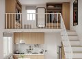Inspirasi Rumah Kecil Mezzanine dengan Walk-in Closet di Atas, Solusi Hemat Ruang