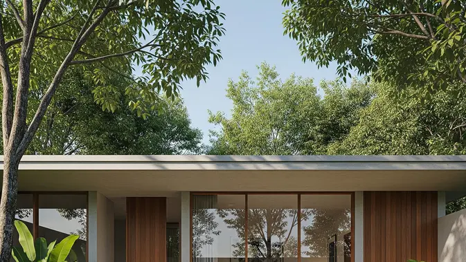 7 Contoh Rumah Minimalis Atap Datar untuk Hunian Modern yang Simpel