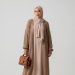 8 Model Abaya Kombinasi Rajut Simpel untuk Gaya Modest Modern yang Unik