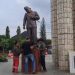 Kepala Patung Soekarno di Indramayu Viral karena Miring dan Sedang Diperbaiki