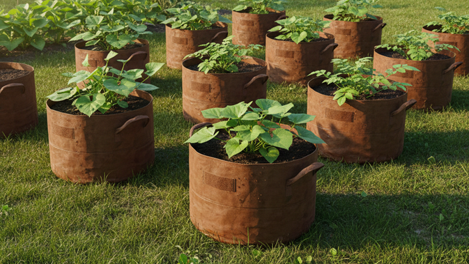 6 Desain Kebun Pot untuk Ubi Jalar dan Kentang di Rumah